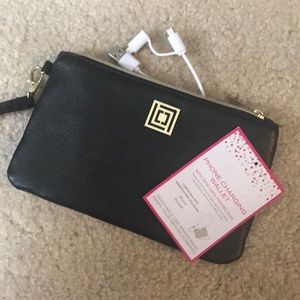 Phone charging wallet. Brand new